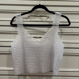 Zara - Cropped top made of bids. Fun piece!